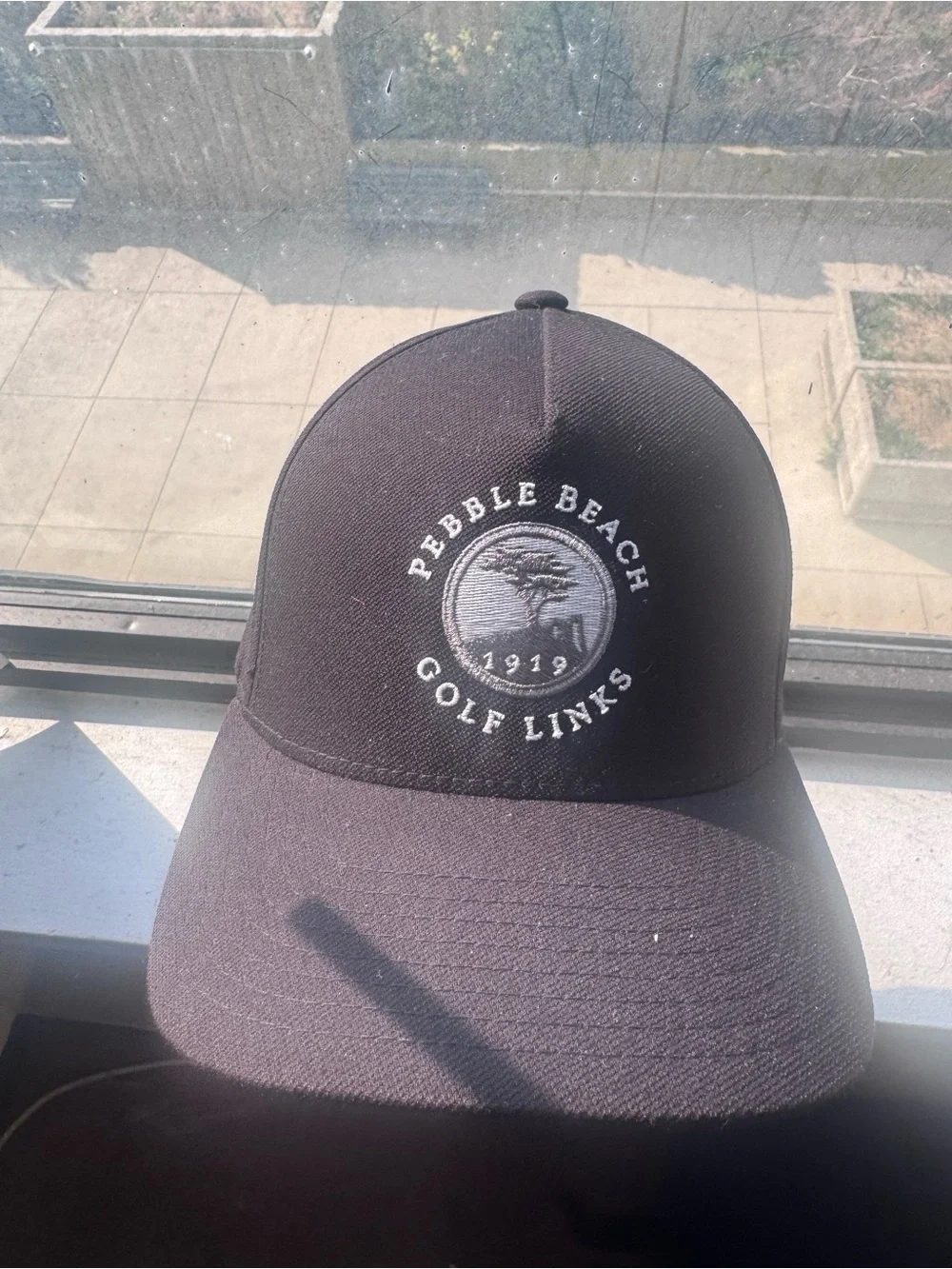 Travis Matthew Pebble Beach Golf Links Black Baseball Cap size L/XL